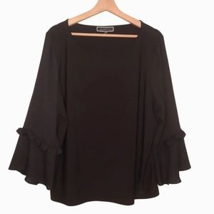 MELANIE LYNE Black Blouse Women's XL